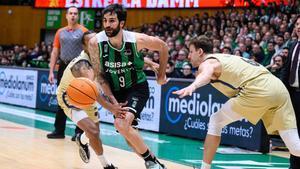 Ricky Rubio, en el derbi ante el Barça