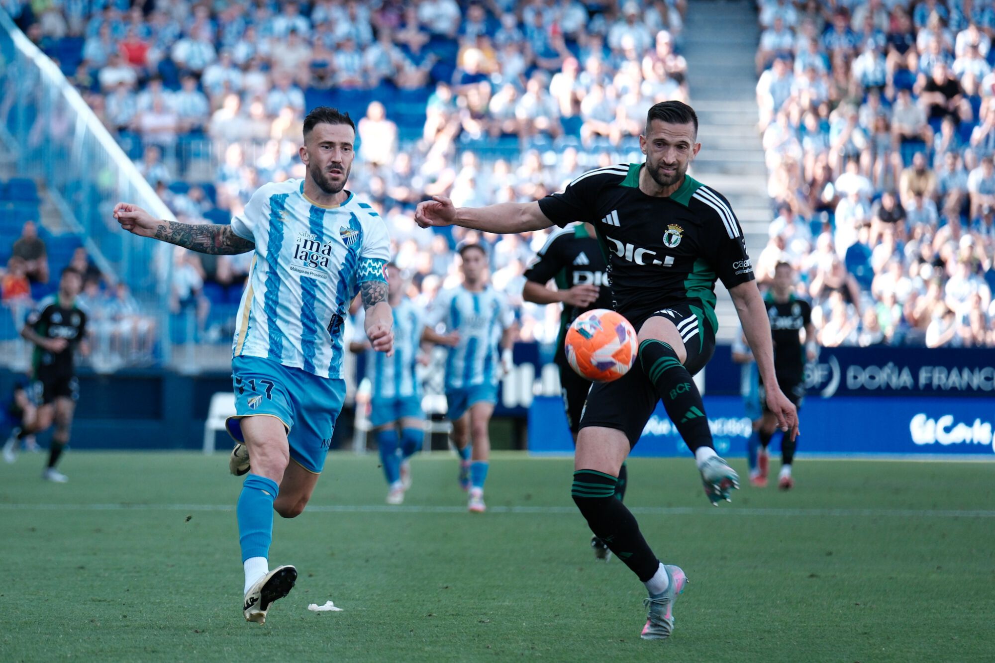 Málaga CF - Burgos CF. Jornada 42, Liga Hypermotion