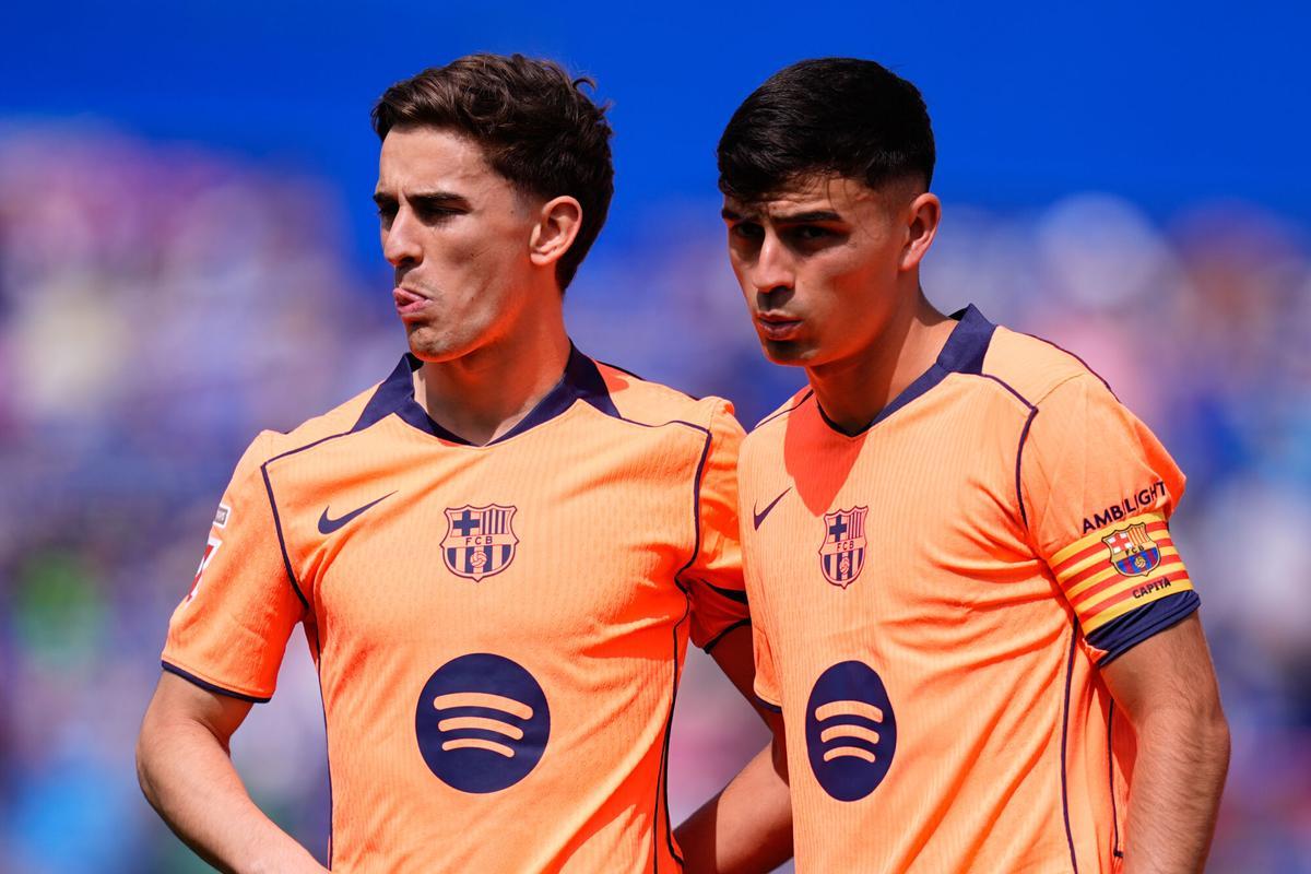 Pedri y Gavi, en el partido en Getafe