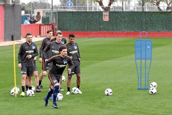 Trainingseinheit am Dienstag (10.1.) von Hertha BS