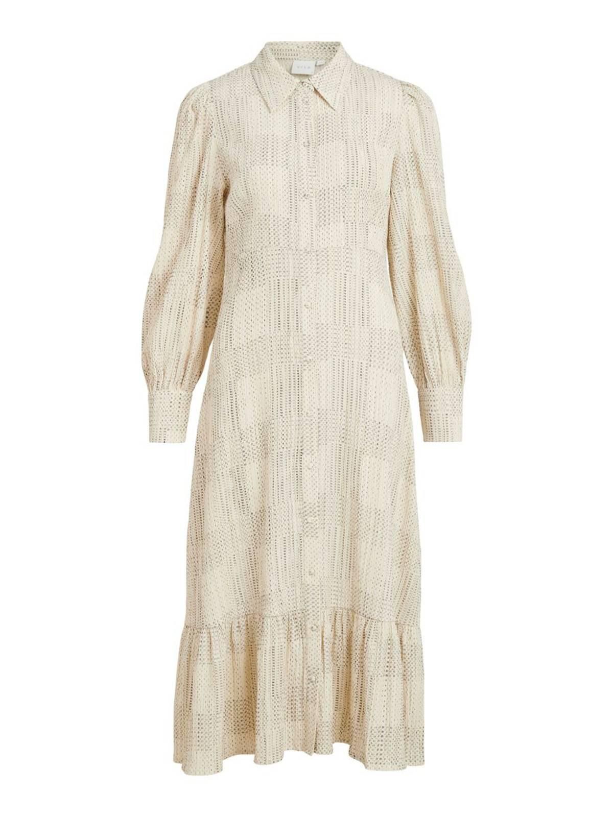 Vestido midi con estampado de cuadros de Vila