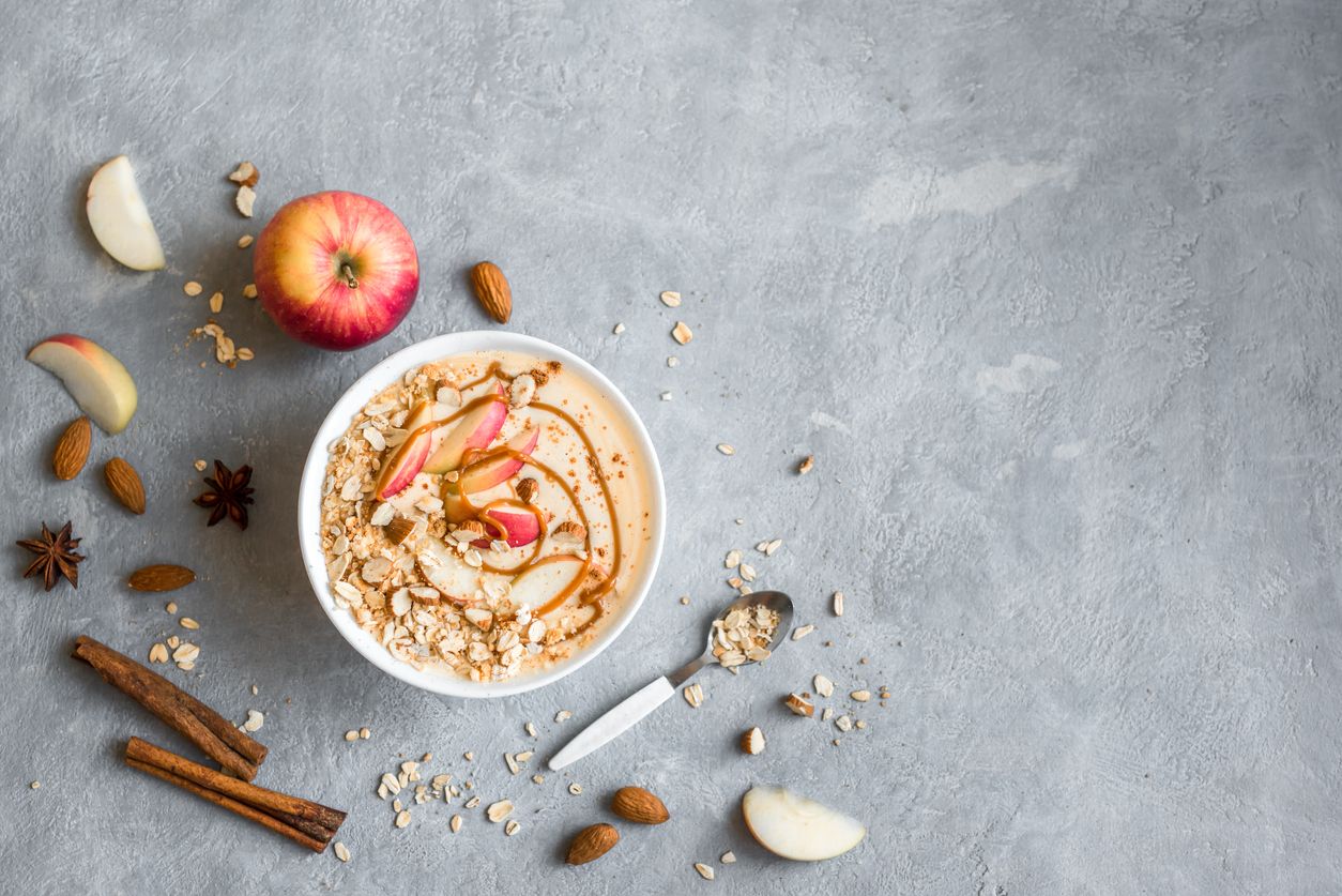 Batido de avena y manzana