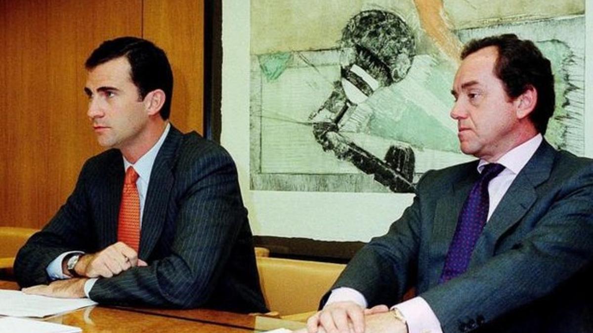Jaime Alfonsín con Felipe en el 2000