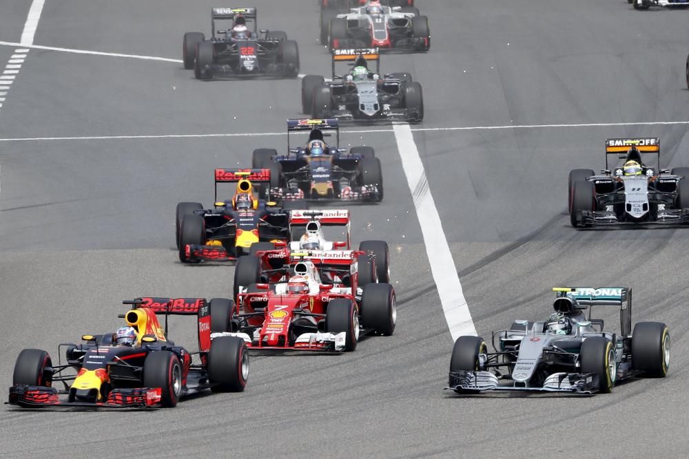 Las mejores imágenes de la carrera en el circuito de Shanghái.