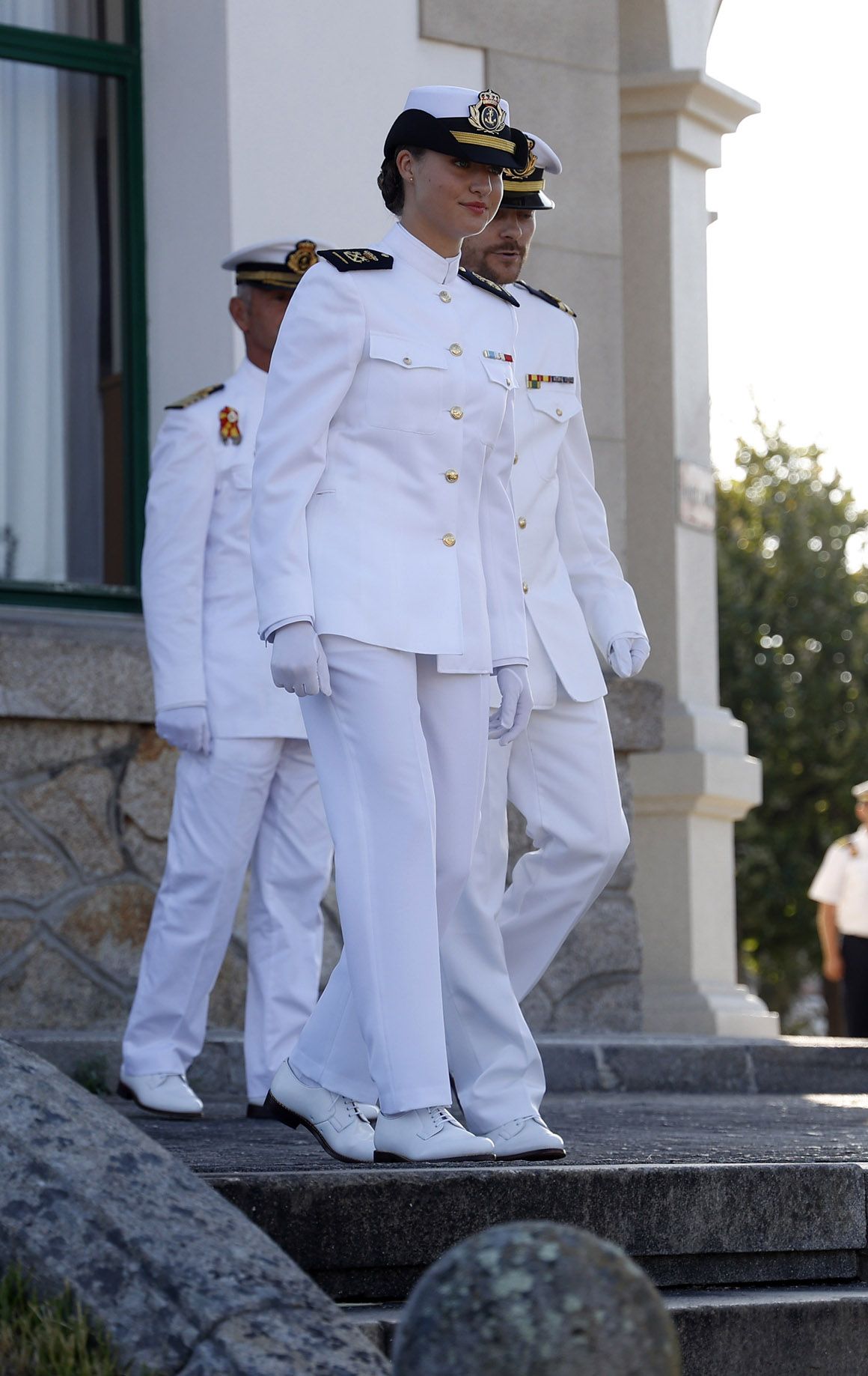 Leonor conoce de primera mano la Escuela Naval de Marín