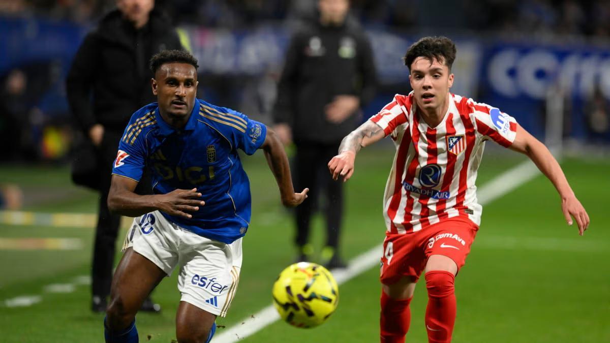 Julio Díaz, en su debut con el primer equipo del Atlético de Madrid