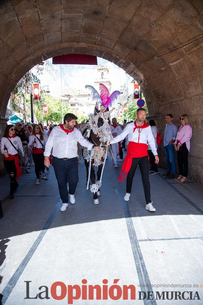 Recorrido Caballos del Vino día dos de mayo en Caravaca