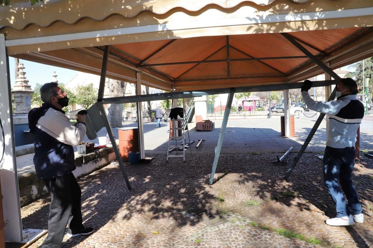 Arranca el montaje de puestos de caracoles