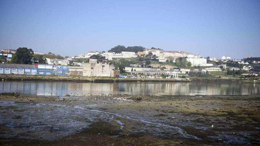 Lodos en la ría de O Burgo.