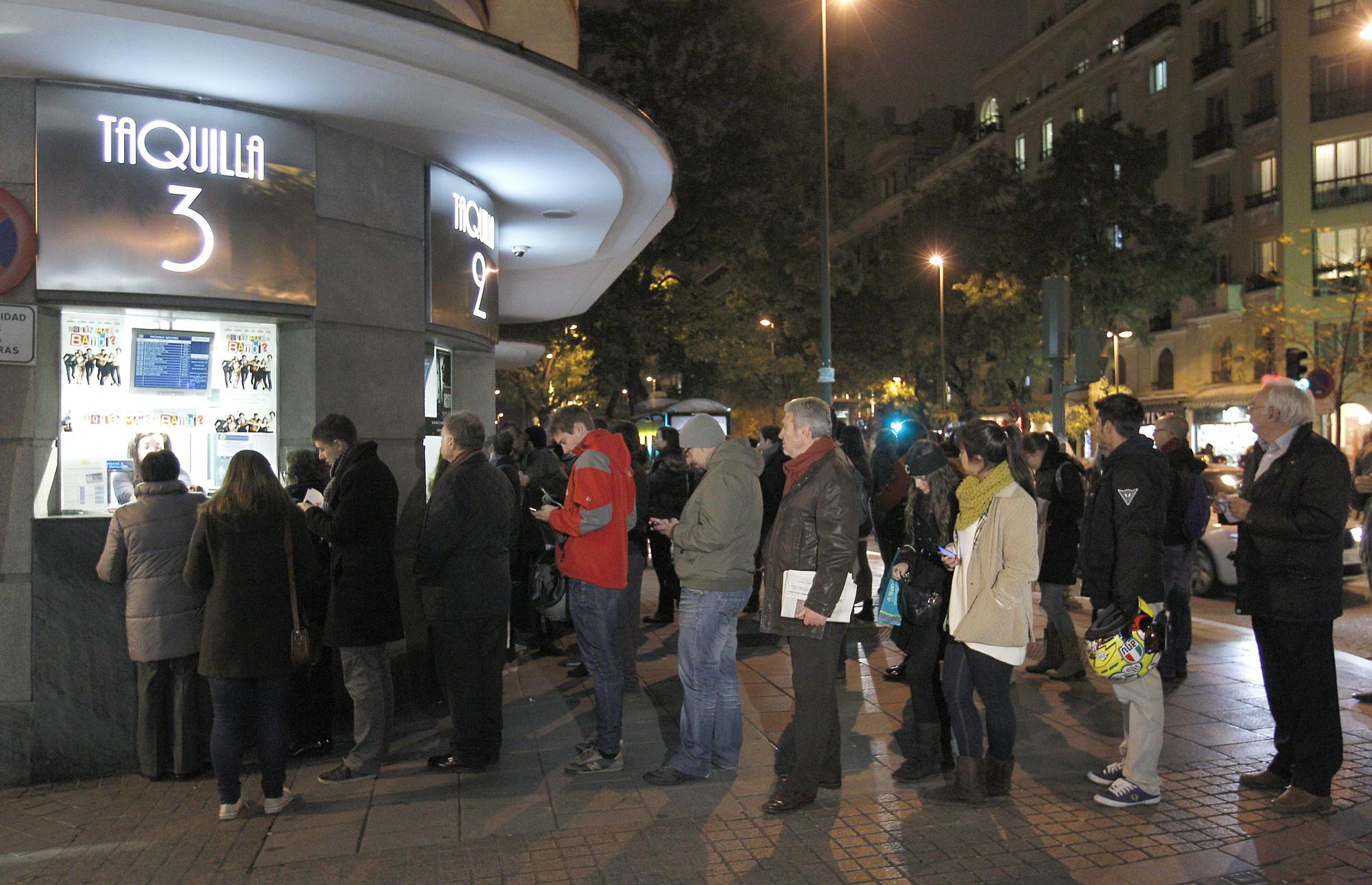 Una sala de cine madrileña celebrando la Fiesta del Cine antes de la pandemia.