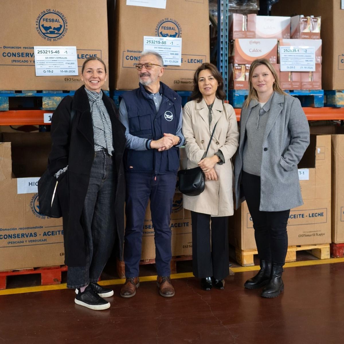 Reunión en la sede del Banco de Alimentos con responsables de Vigo Ship Repair.