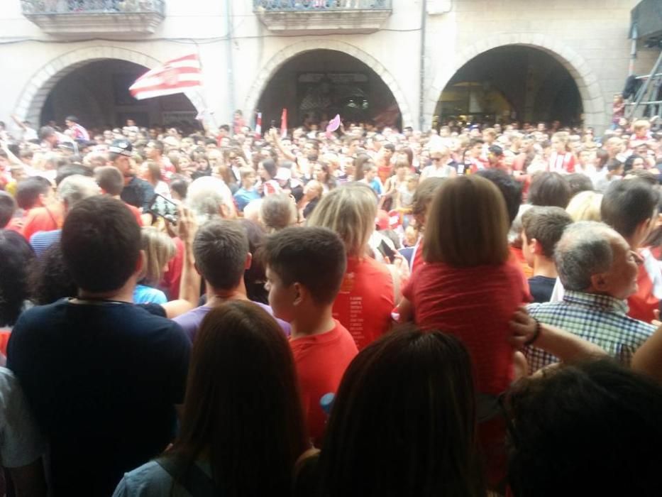 Rua de celebració de l'ascens del Girona