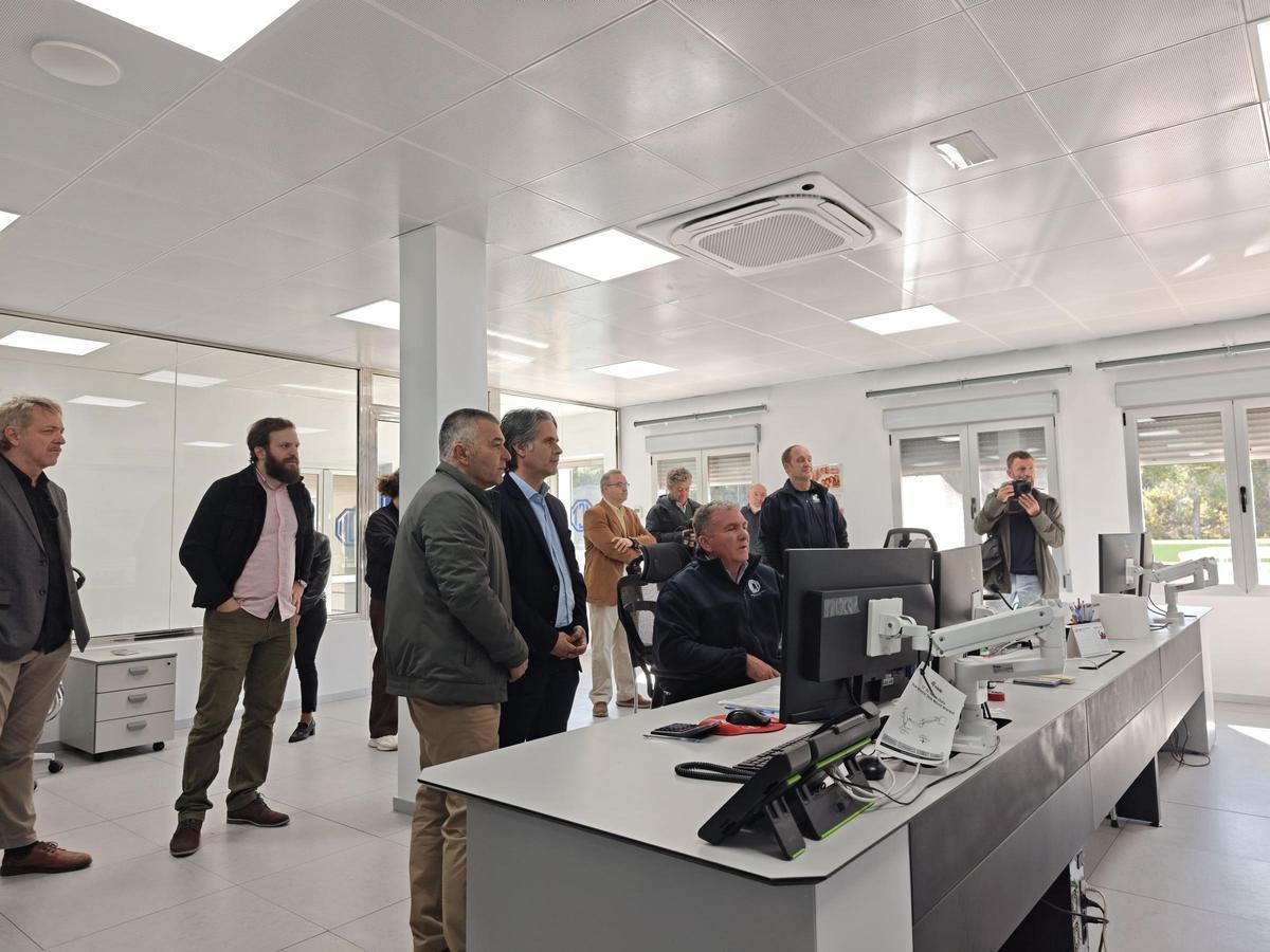 El presidente de la MCT, Juan Cascales, en las instalaciones de la planta potabilizadora en Letur.