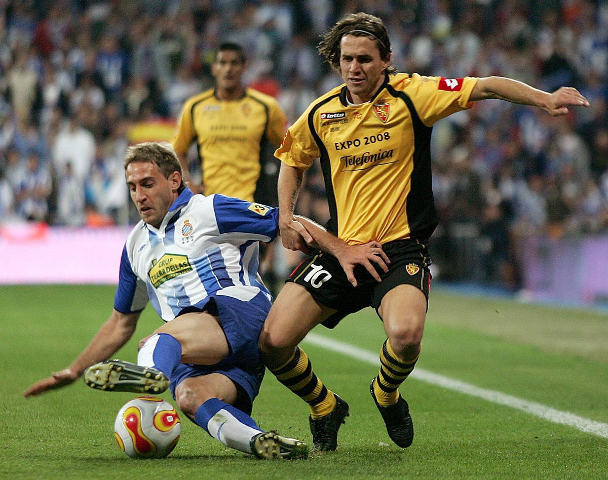 Pablo Zabaleta, durante la final de la Copa del Rey que el Espanyol ganó ante el Real Zaragoza