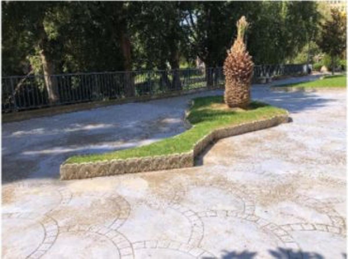 La plaza Islas Canarias de Calatayud, en su estado actual.