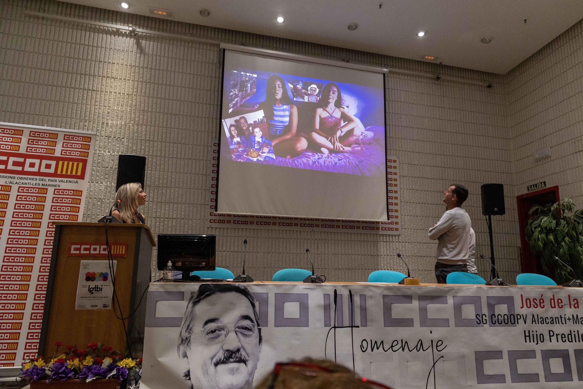 Homenaje en memoria del sindicalista y presidente de CCOO l’Alacantí-les Marines José de la Casa