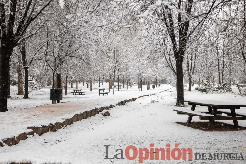 Nieve en las Fuentes del Marqués de Caravaca