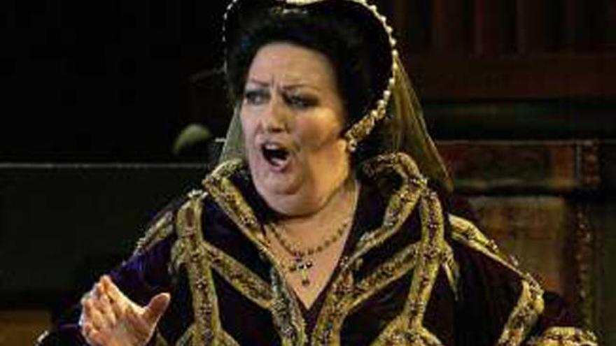 La soprano Montserrat Caballé.