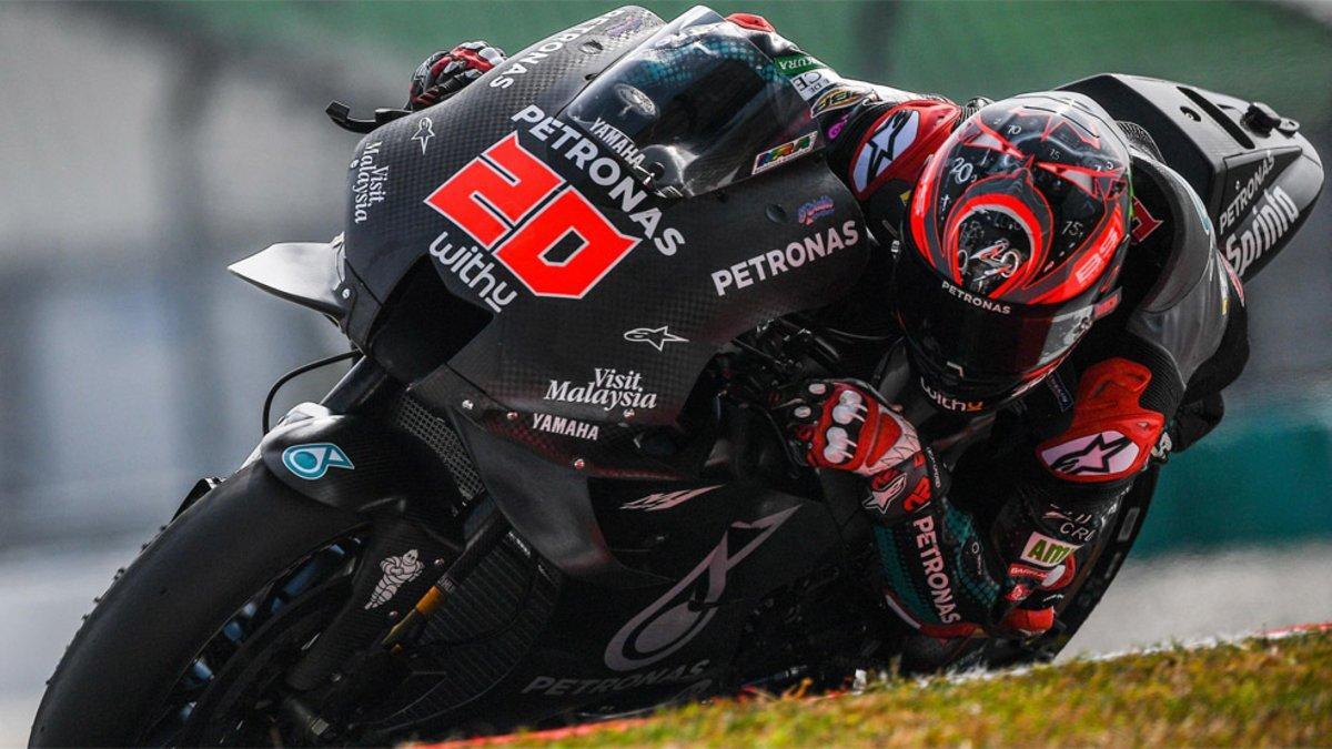 Fabio Quartararo (Yamaha) dominó una vez más en el circuito de Sepang (Malasia)