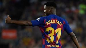 Ansu Fati entusiasmó al Camp Nou en los 15 minutos que jugó contra el Villarreal (2-1)