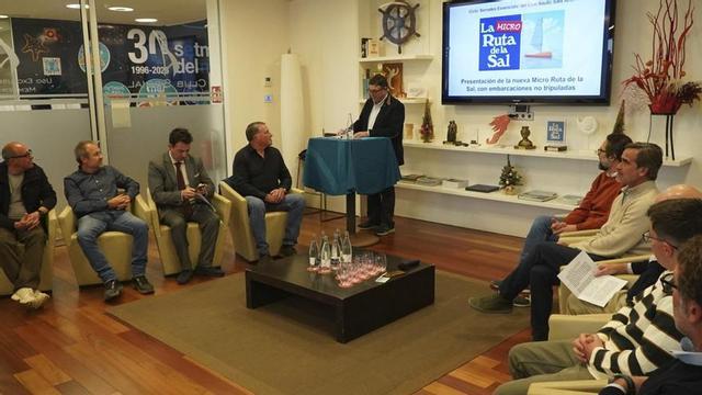 Participantes en la presentación de ‘La Micro Ruta de la Sal’ en el Club Nàutic Sant Antoni.
