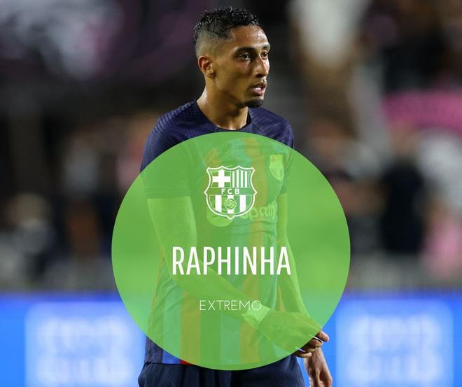 Raphinha: Desequilibrio y gol para el equipo. Como una de las sensaciones de la pretemporada, el brasileño será importante y formará un tándem de lujo junto a Dembélé en el extremo.