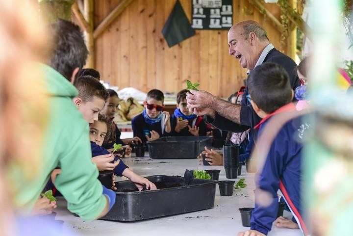 Visita escolar a la Granja Agricola del Cabildo