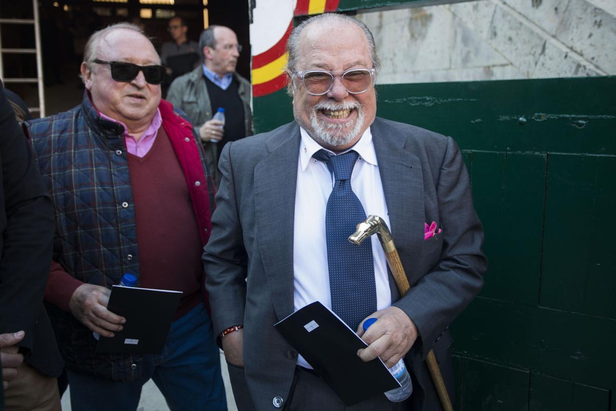 Esteso y Arévalo, en una foto de archivo durante una corrida de toros en la Feria de Fallas