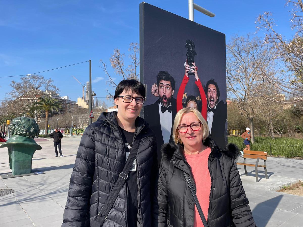 Las vecinas de Barcelona Andrea Machado y Maria José Rosas.