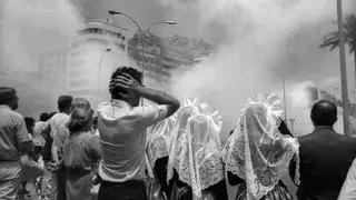 Las mascletás en Luceros, en el punto de mira desde hace una década