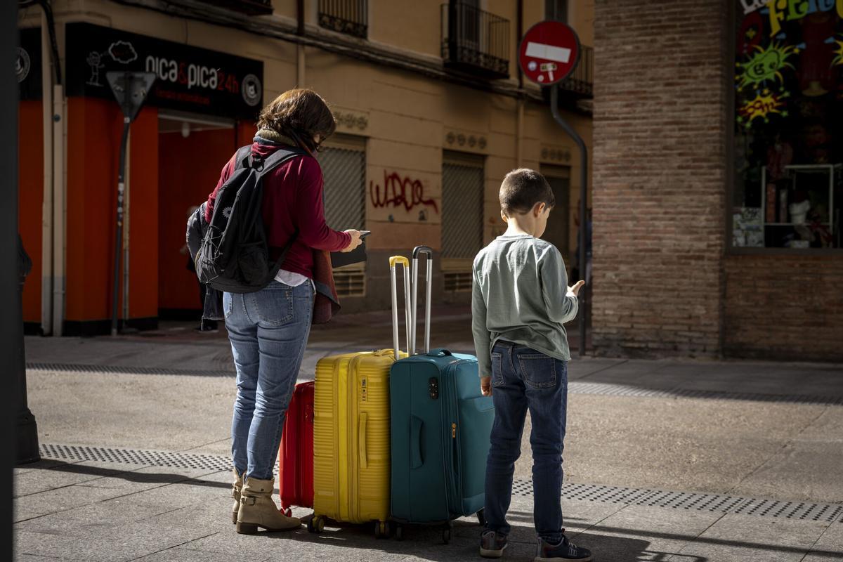 Una familia de vacaciones