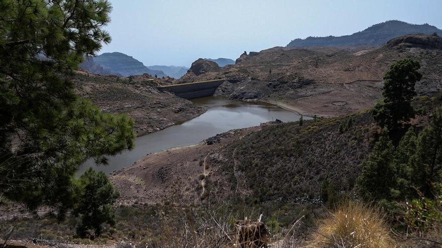 Las lluvias de la DANA no llegan a las presas de Gran Canaria