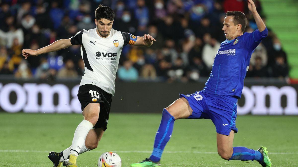 Carlos Soler, en un partido de Liga.