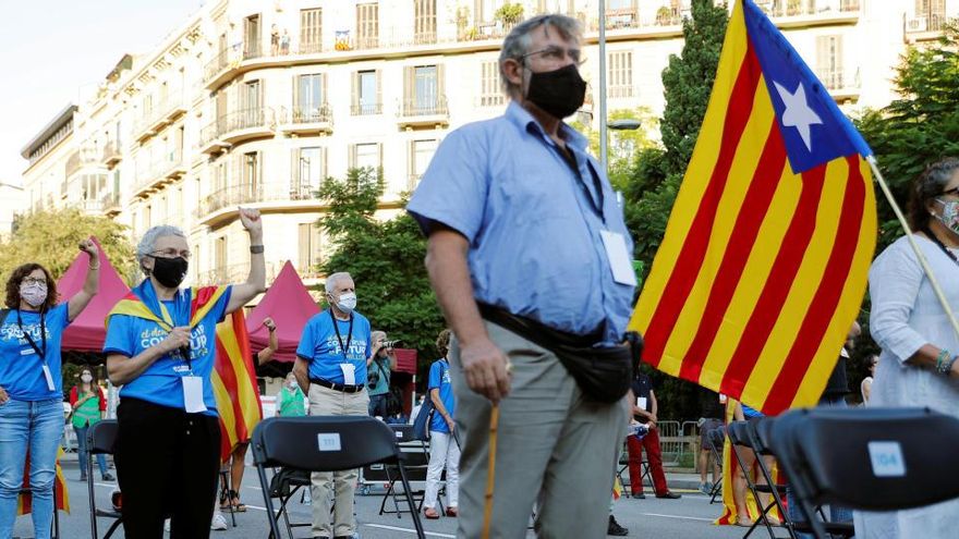 El independentismo muestra su división en una Diada insólita por la Covid-19