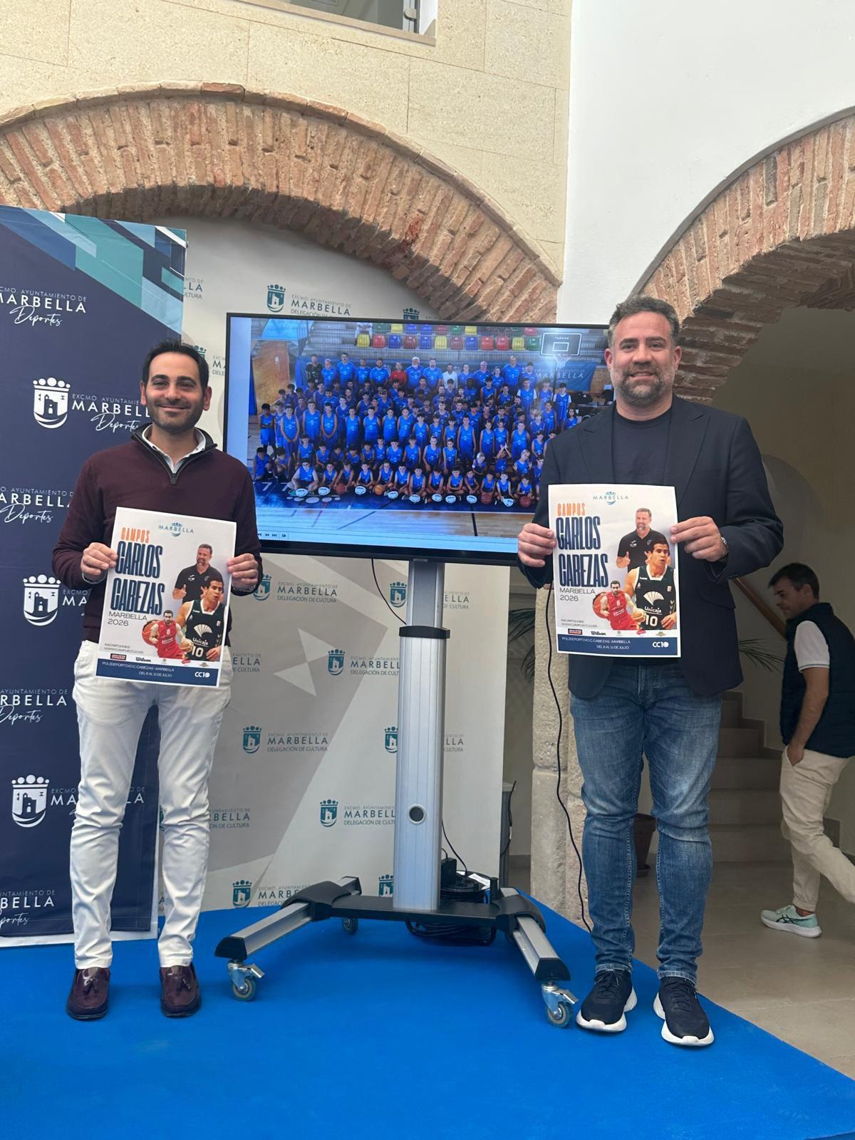 Lisandro Vyeites y Carlos Cabezas en la presentación del Campus CC10 Marbella 2026.