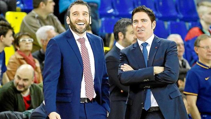 Ibon Navarro i Xavi Pascual, entrenadors de l&#039;ICL i el Barça Lassa