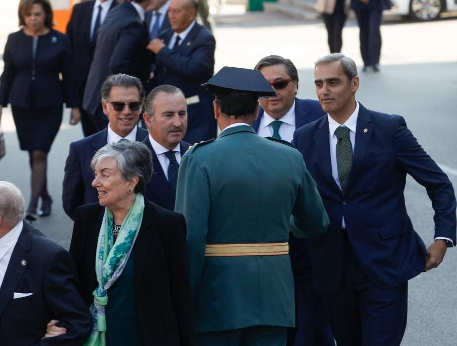 Acto del Día de la Hispanidad en el cuartel de El Rubín, en Oviedo