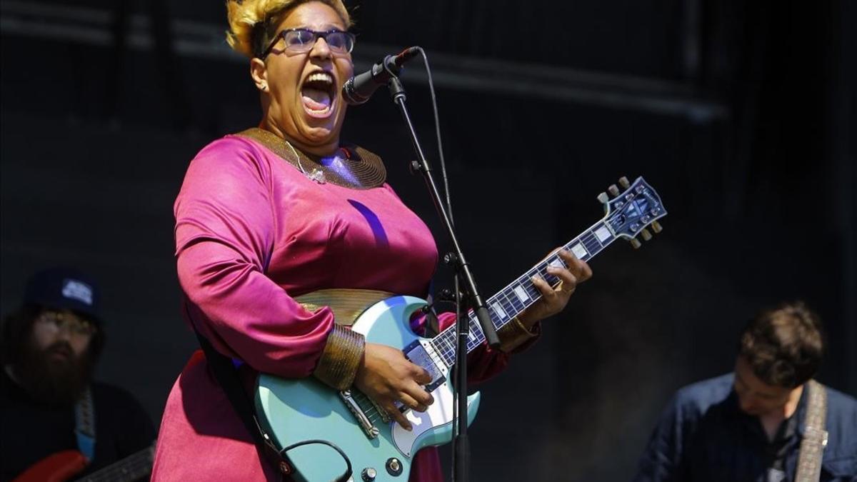 La cantante de Alabama Shakes, Britanny Howard, en una actuación en Manchester el año pasado.