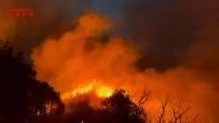 El incendio de Portbou, originado por una actividad humana