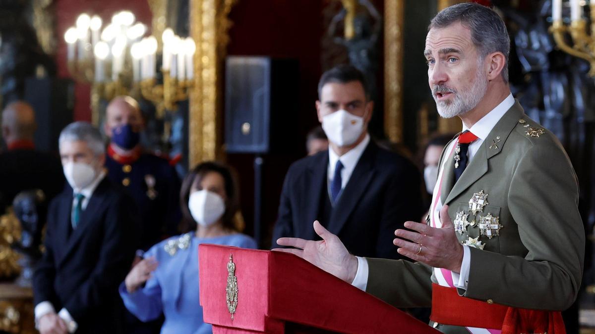 Felipe VI: "Quiero honrar la memoria y dignidad de las víctimas del terrorismo".