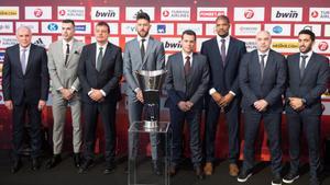 Presentación de la final a cuatro de la Euroliga en Vitoria.