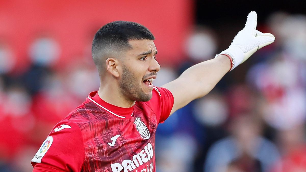 Gero Rulli, en un partido con el Villarreal.