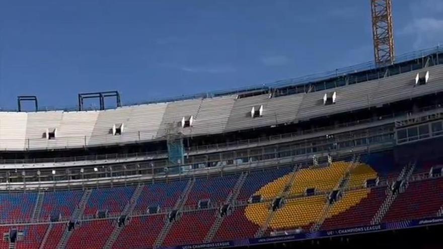 El Camp Nou de gala para la noche de Champions