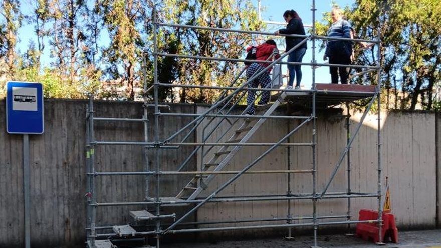 L’escala a l’estació de busos de Manresa fa prop de quatre mesos que és  provisional