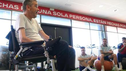 Juan Carlos Unzué ha compartido charla y entrenamiento con la Selección Española