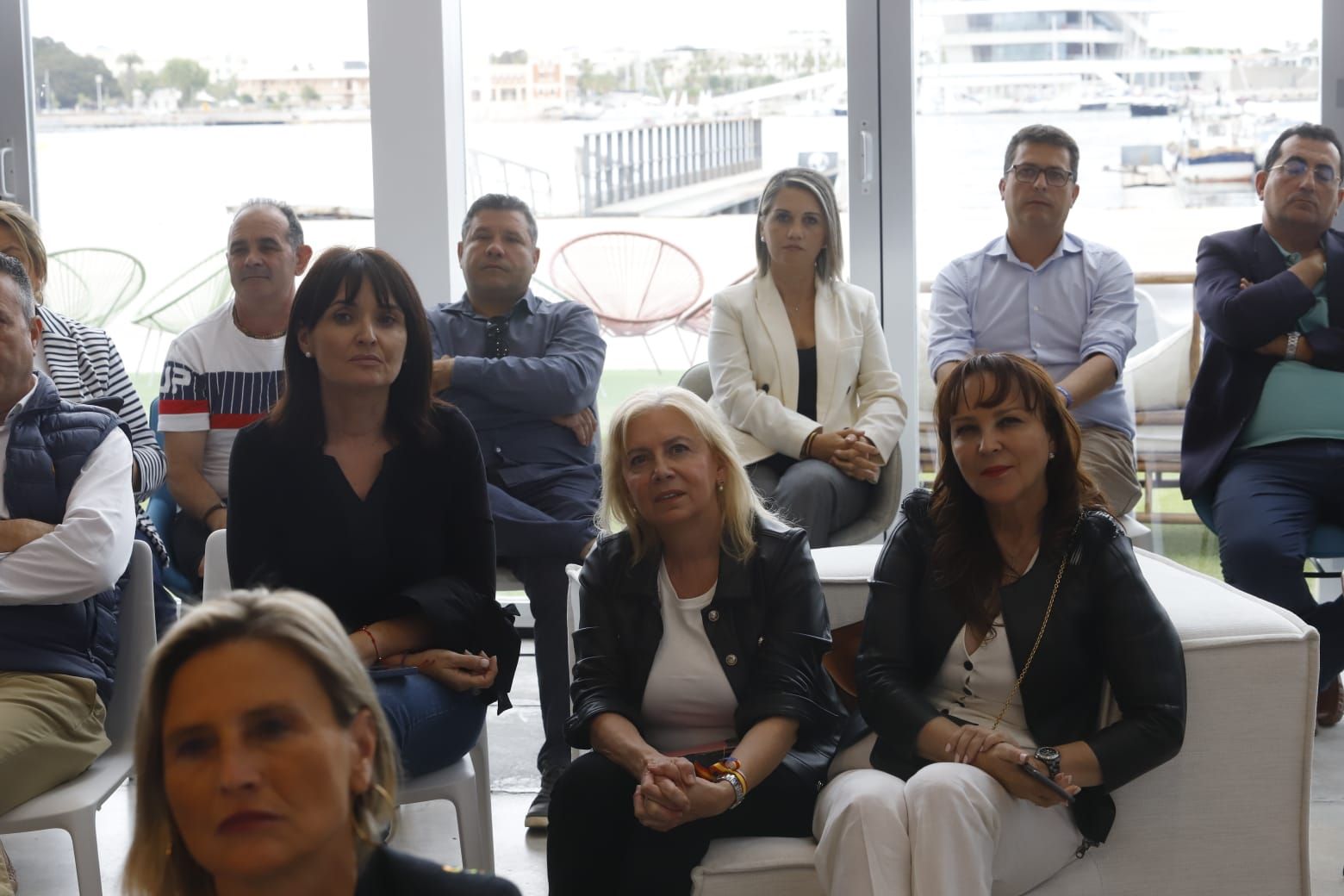 Núñez Feijóo, Mazón y Catalá en el acto del PP en la Marina de València