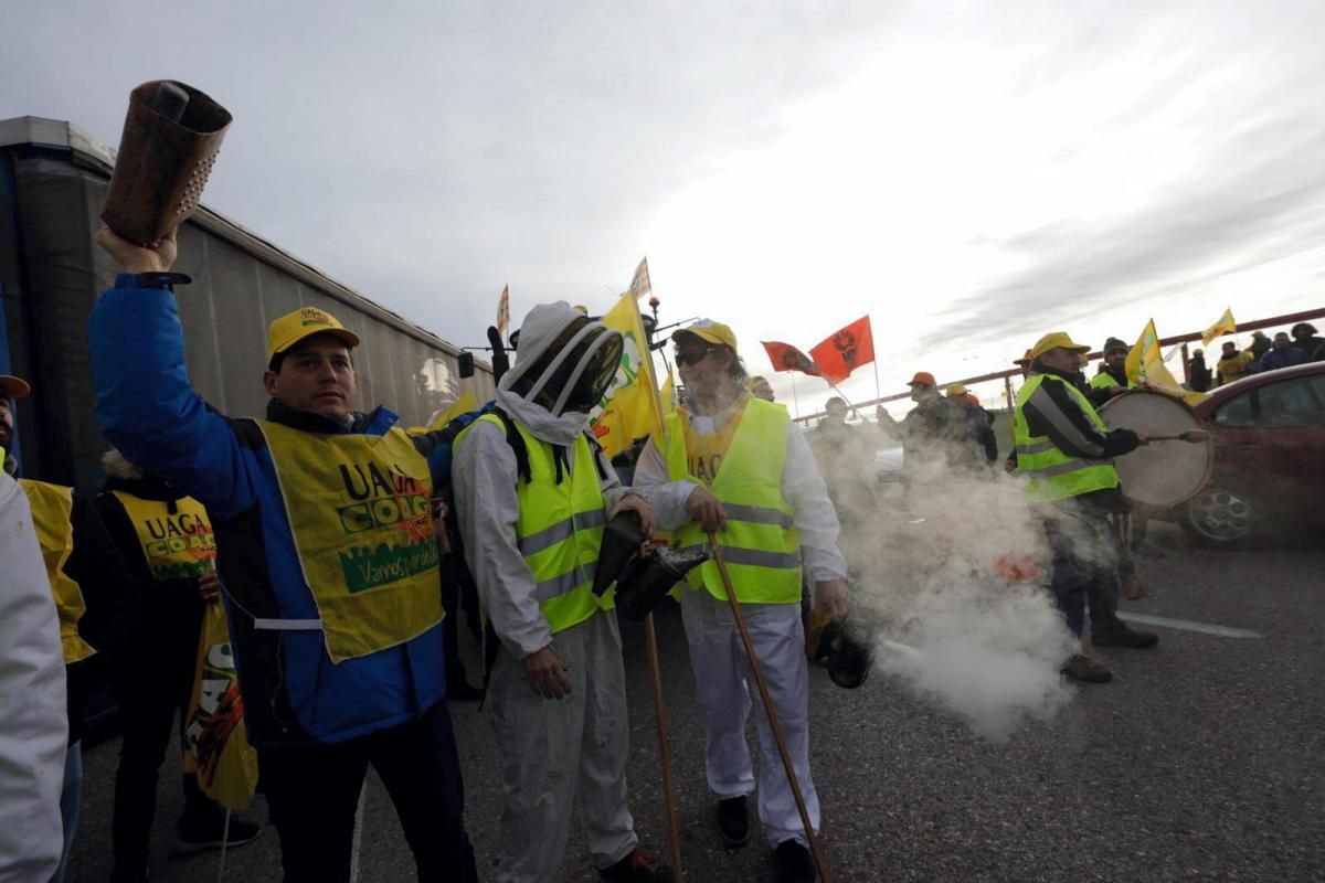 Manifestación de agricultores en Zaragoza