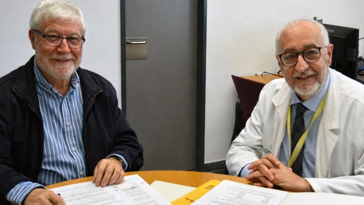 D’esquerra a dreta Josep Puig, president de la Fundació, i Ramon Cunillera, gerent de la Corporació