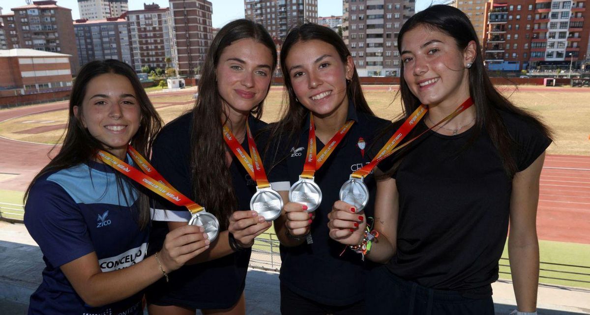 Daniela Castro, Marta Camaño, Valeria González y Candela Hermida. | José Lores