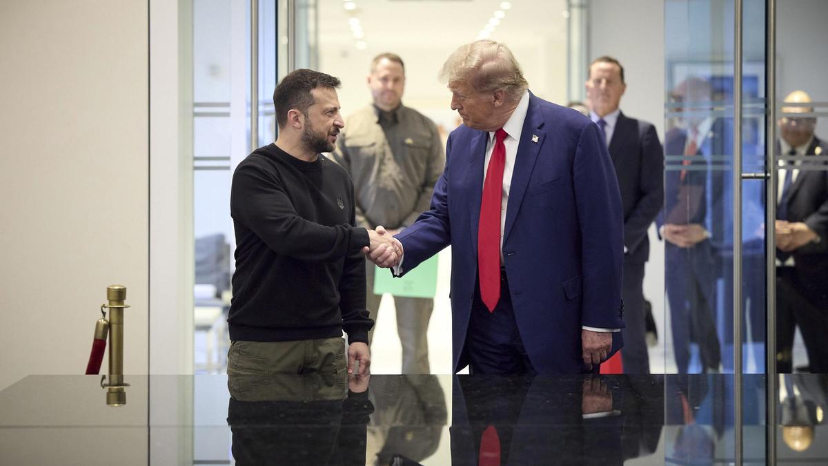 Volodimir Zelenski y Donald Trump.